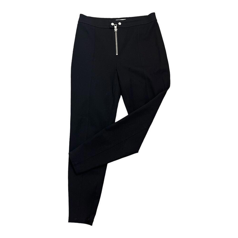 & Other Stories Womens‎ Black Modern Slacks Exposed Zipper Size 12